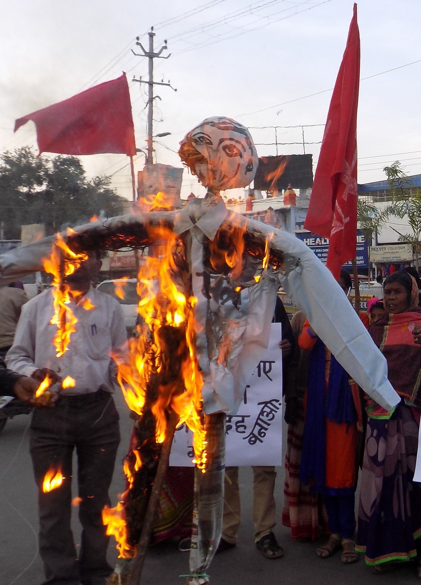 protest in Ranchi