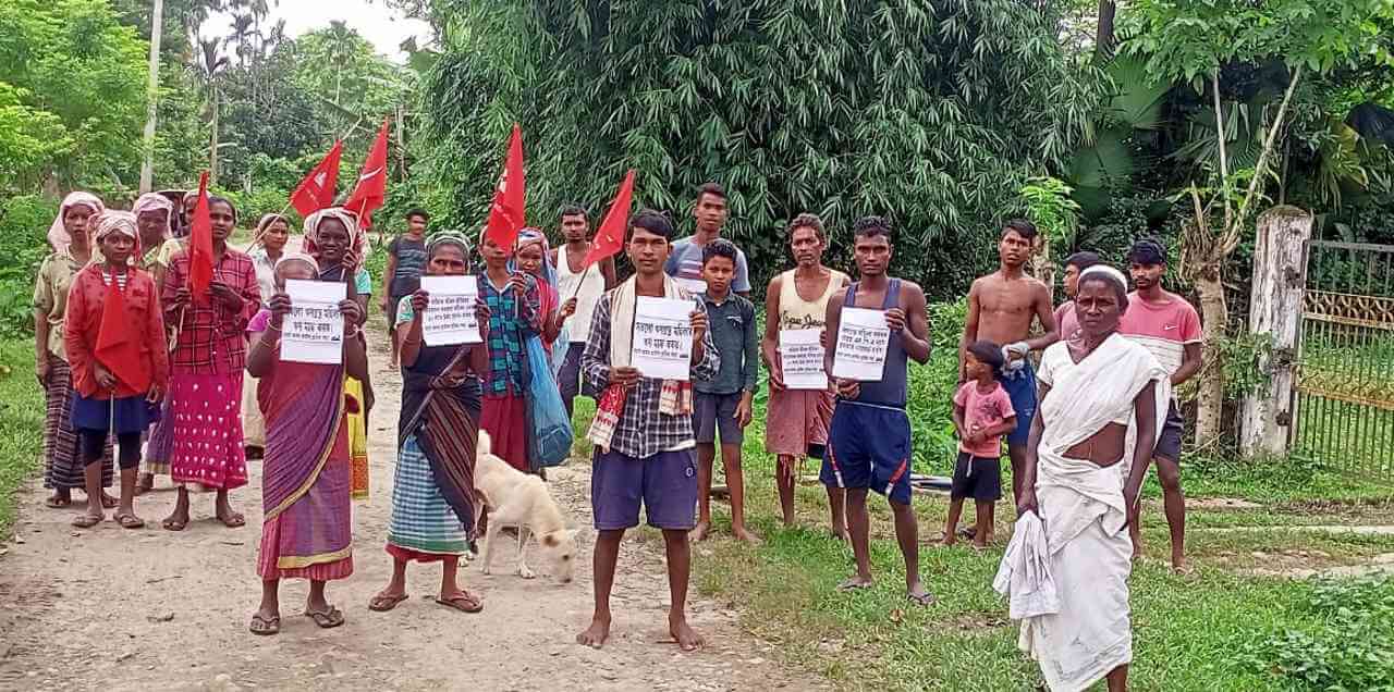 Trapped Women in Assam Observed Protest Day