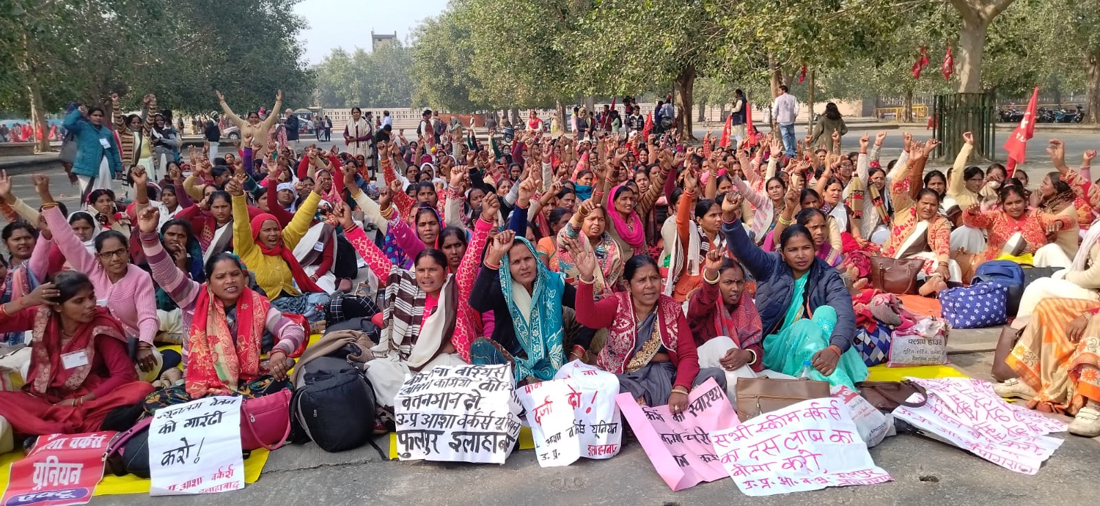 ASHA workers protest UP