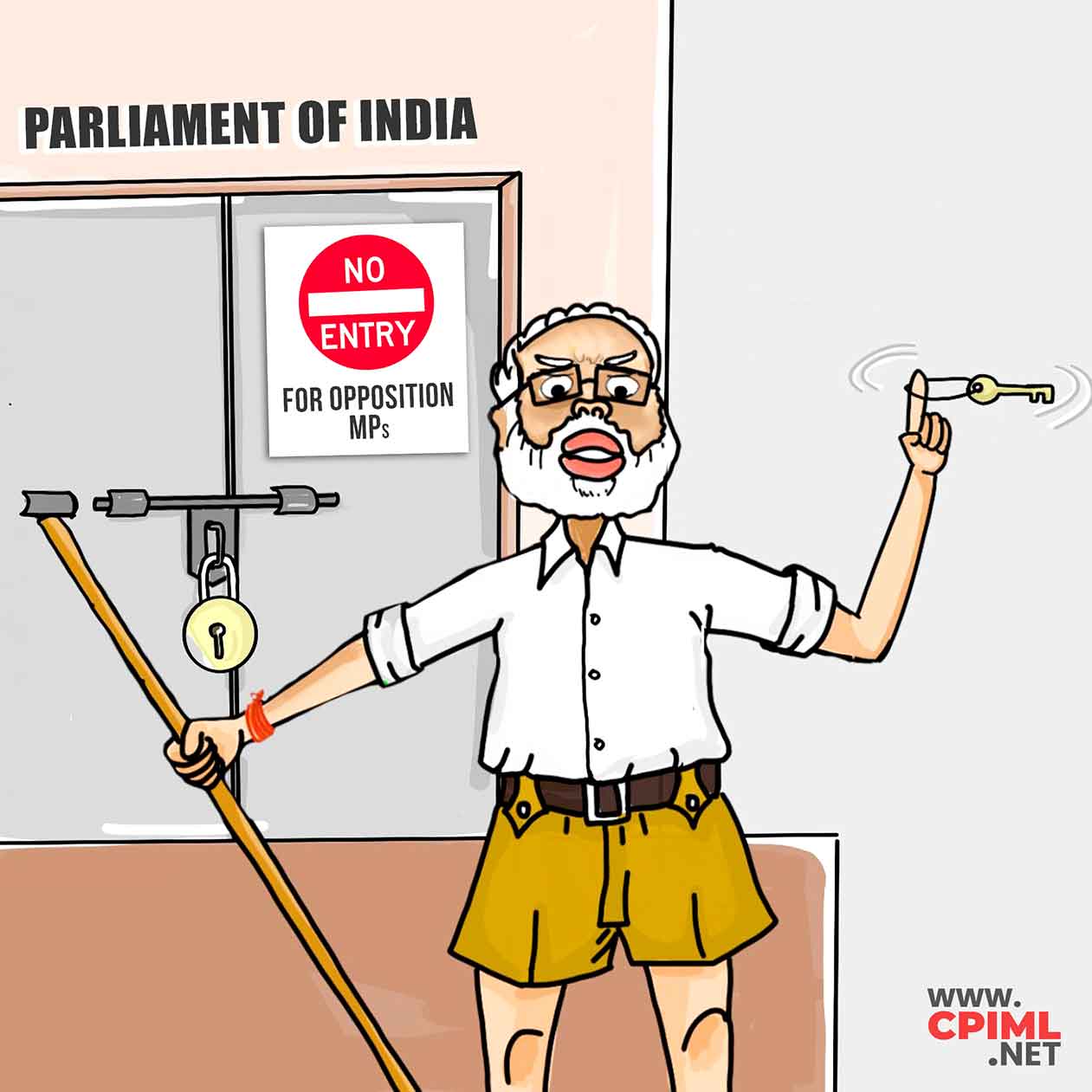 No Entry for Opposition_Parliament_Modi