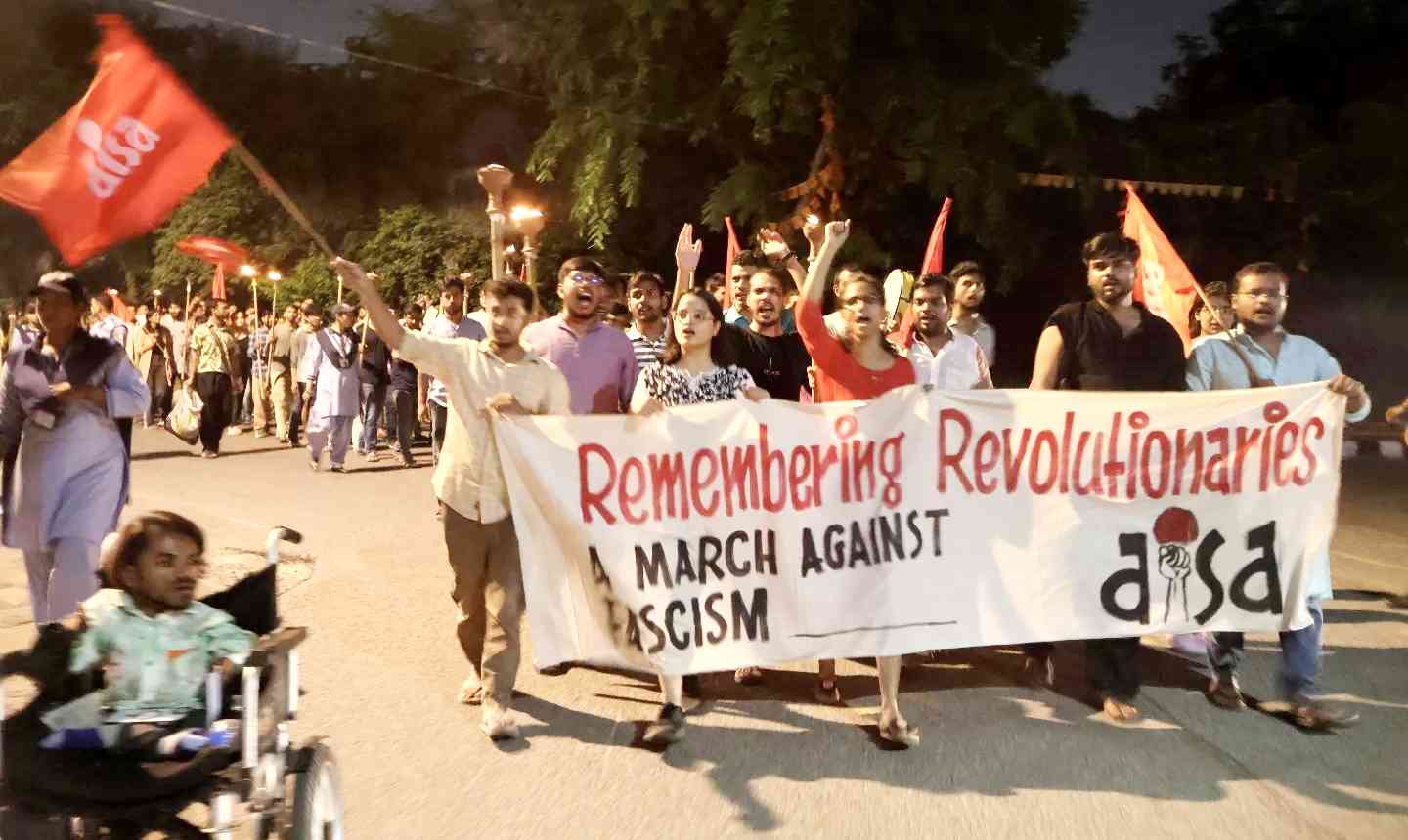 March Against Fascism in JNU