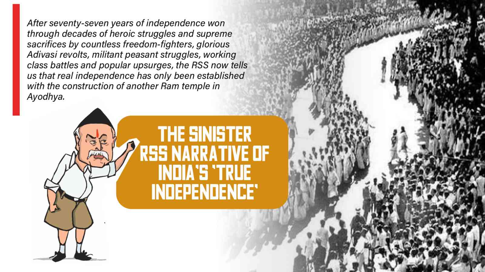 RSS Narrative of India's True Independence