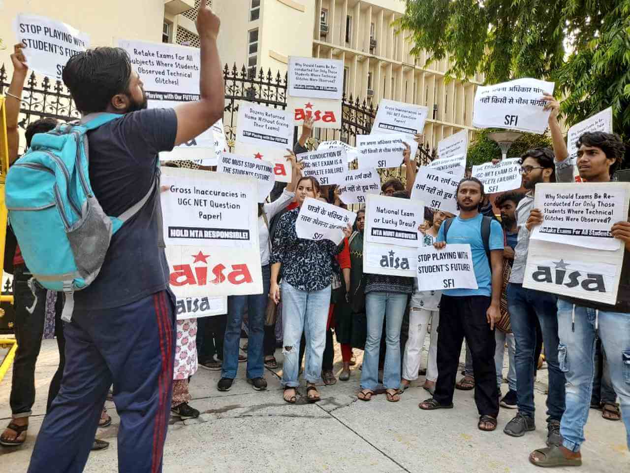 Protest at UGC